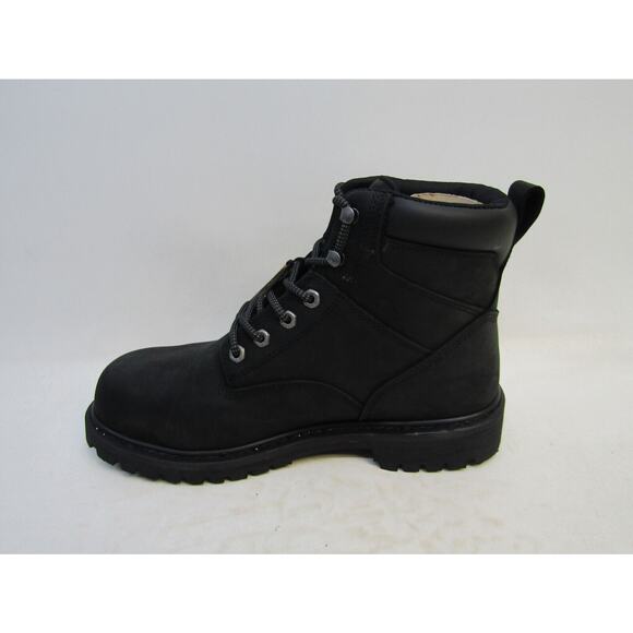 Harley Davidson Mens Size 10 M Black Nubuck Leather Lace Up Ankle 6\